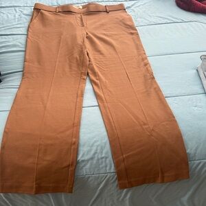 Wide-Leg Women's Pants in Camel Brown